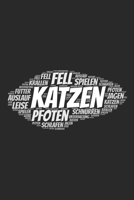 Katzen: Notizblock A5 120 Seiten Punktraster Notizbuch als Wortwolke Deine Notizen, Termine, Planung, Tagebuch oder Organisation 1691065641 Book Cover