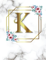 K: 2020-2025 Monthly Planner Initial Monogram Letter K Marble & Gold Floral 6 Year Planner, 72 Months Calendar, Six Year Appointment Schedule Organizer, Personal Agenda Academic Daily, Weekly Inspirat 1677287551 Book Cover