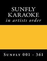 Sunfly Karaoke Discs SF 001 - SF 361 1544913680 Book Cover