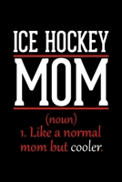 Ice Hockey Mom Notebook: Graph Paper Notebook with 120 pages 6x9 perfect as math book, sketchbook, workbook and diary Funny Gift for Ice Hockey Fans and Coaches 1677228288 Book Cover