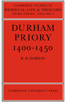 Durham Priory 1400 1450 052102305X Book Cover