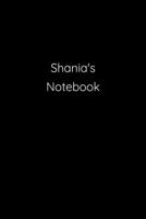 Shania's Notebook: Notebook / Journal / Diary - 6 x 9 inches (15,24 x 22,86 cm), 150 pages. 169227337X Book Cover