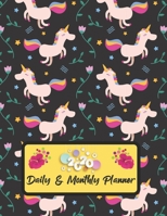 2020 Daily And Monthly Planner: Jan 1, 2020 to Dec 31, 2020 Weekly Daily & Monthly Planner + Calendar Views with Unicorn Pattern Great Planner Gift For Unicorn Lover 1651105340 Book Cover