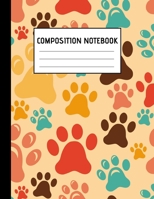 Composition Notebook: Cute Dog Animal Cover Design College Ruled Blank Lined Notebooks for Teens Kids Students Worker - School Writing Notes Journal - 120 lined pages 8,5x11 Dimensions 1702185397 Book Cover