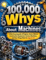 100,000 Whys About Machines: A Kids Encyclopedia of Engines, Gears, Motors, Construction Equipment, Factory Machines, and How Things Work for Ages 6–12 7851071488 Book Cover