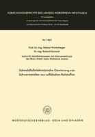 Schmelzflusselektrolytische Gewinnung Von Schwermetallen Aus Sulfidischen Rohstoffen 3663066770 Book Cover