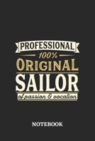 Professional Original Sailor Notebook of Passion and Vocation: 6x9 inches - 110 dotgrid pages - Perfect Office Job Utility - Gift, Present Idea 1696753287 Book Cover