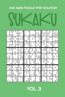 200 Hard Puzzle With Solution Sukaku Vol 3: Challenging Sudoku variation, puzzle booklet, 2 puzzles per page 1711905666 Book Cover