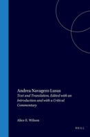 Andrea Navagero, Lusus: Text and Translation, Edited with an Introduction and with a Critical Commentary 9060043170 Book Cover
