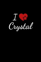 I love Crystal: Notebook / Journal / Diary - 6 x 9 inches (15,24 x 22,86 cm), 150 pages. For everyone who's in love with Crystal. 1089112580 Book Cover