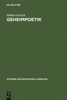 Geheimpoetik 3484180307 Book Cover