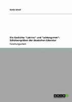 Die Gedichte "Latrine" und "schtzngrmm": Schützengräben der deutschen Literatur 3640141563 Book Cover