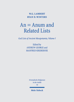 An = Anum and Related Lists: God Lists of Ancient Mesopotamia 3161613821 Book Cover