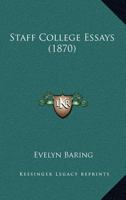 Staff College Essays 1166977692 Book Cover