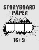 Storyboard Paper: 16:9 (8.5"x11") - US Digital Television , The Industry Standard for Storyboard Sketchbooks(1:1.78) - 4 Panal withs Narration Lines - Vol.1: Storyboard Paper 1974614050 Book Cover