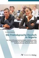 Die Fremdsprache Deutsch in Nigeria 3639383583 Book Cover