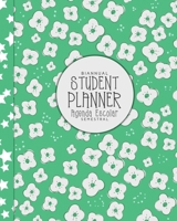 Student Planner/Agenda Escolar – Bianual/Semestral (Mint Floral): Homework planner, undated daily organizer & 2020-2021 calendar for kids in elementary school (Bilingual Edition- English/Spanish) 1656151529 Book Cover