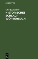 Historisches Schlagw�rterbuch 3111130010 Book Cover