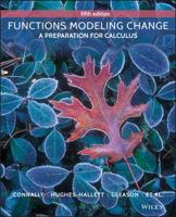 Functions Modeling Change: A Preparation for Calculus 0471793035 Book Cover