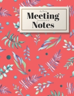 My Boring Meeting Survival Guide and Notes: 8.5x11 Meeting Notebook and Puzzle Book 1088500161 Book Cover