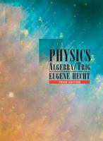 Physics: Algebra and Trigonometry 0534365779 Book Cover