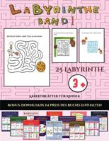 Kindergarten-Arbeitsheft (Labyrinthe - Band 1): 25 vollfarbig bedruckbare Labyrinth-Arbeitsbltter fr Vorschul-/Kindergartenkinder 1839070080 Book Cover