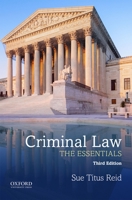 Criminal Law: The Essentials 0199890862 Book Cover