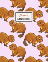 BEAVER Notebook: Composition Book: Journal With Wide Spacing Between Lines 1073192652 Book Cover