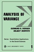 Analysis of Variance (Quantitative Applications in the Social Sciences) 0803930011 Book Cover