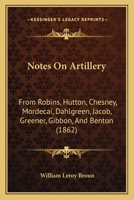 Notes on Artillery 1146498209 Book Cover