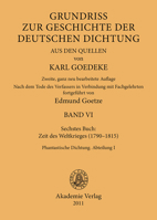 Siebentes Buch: Zeit Des Weltkrieges (1790 1815): Phantastische Dichtung. Abteilung I 3050052252 Book Cover