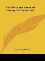 The Office And Limits Of Literary Criticism 1377952916 Book Cover