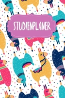Studienplaner: Semesterplaner für Studenten und Schüler | mit Stundenplan | A5 | 120 Seiten | für 4 Semester | Geschenk für Studienstart | Jede Seite eine Woche | Motiv: Bunte Lamas (German Edition) 1657921786 Book Cover