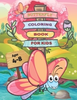 butterfly coloring book for kids ages 4-8: Butterfly Kids Coloring Book: Children Coloring Book for Girls & Boys (Cool Kids Learning Animals) (Butterflies Coloring Book) 8.5 x 0.15 x 11 inches B0914PWB2L Book Cover