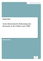 Sozio-�konomische Bedeutung des Konsums in der T�rkei nach 1980 3838665538 Book Cover