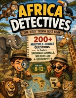 Africa Detectives - The Kids' Trivia Quiz Book: 200+ Multiple-Choice Questions to Explore Savannah Animals, Wildlife and Geography - For Ages 8-12 (The Trivia Detectives Series) B0H9Z9VH6P Book Cover