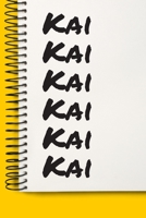 Name Kai A beautiful personalized: Lined Notebook / Journal Gift, Notebook for Kai,120 Pages, 6 x 9 inches, Gift For Kai, Personal Diary, Kai, Personalized Journal, Family Notebook, Customized Journal 1677026553 Book Cover