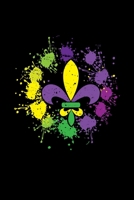 Fleur-de-lis Splatter: Mardi Gras Notebook | Cool Carnival Shrove Tuesday Journal New Orleans Festival Mini Notepad (6"X9") 1661482937 Book Cover