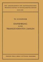 Einfuhrung in Die Transzendenten Zahlen 364294695X Book Cover