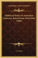 Additional Notes on Australian Cladocera 1022114875 Book Cover