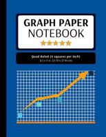 Graph Paper Notebook: 200 Pages, 4x4 Quad Ruled, Grid Paper Composition (Large, 8.5x11 in.) 1082597996 Book Cover