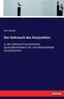 Der Gebrauch Des Konjunktivs 1247844706 Book Cover