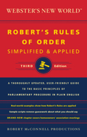 Webster's New World Robert's Rules of Order Simplified and Applied 0028627490 Book Cover