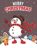 Merry Christmas: Coloring Book with Fun, Easy, and Relaxing Coloring Pages for Christmas Gift & Lovers B08HGPPQVX Book Cover