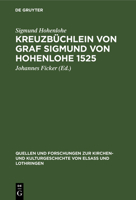 Kreuzbüchlein von Graf Sigmund von Hohenlohe 1525 3111189139 Book Cover