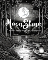Moon Shine Dark Theme Coloring Book 1088067557 Book Cover