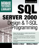 SQL Server 2000 Design & T-SQL Programming 0072123753 Book Cover