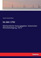 Im Jahr 1731 (German Edition) 3744635554 Book Cover