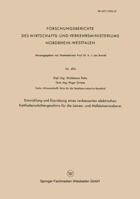 Entwicklung Und Erprobung Eines Verbesserten Elektrischen Kettfadenwachtergeschirrs Fur Die Leinen- Und Halbleinenweberei 3663036219 Book Cover