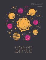 Bloc-notes en blanc: ESPACE - format A4 - 112 pages - carnet de notes avec registre - id�al comme agenda, carnet de croquis, carnet de croquis, carnet � dessin ou � colorier vide 1079543236 Book Cover